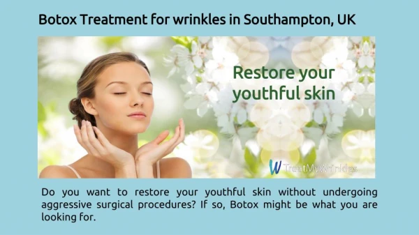 Botox Clinic Southampton | Treatmywrinkles