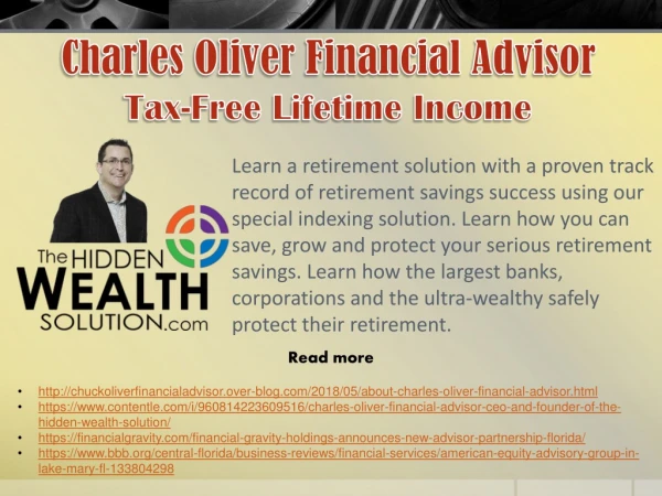 Charles Oliver Financial Advisor - Tax-Free Lifetime Income
