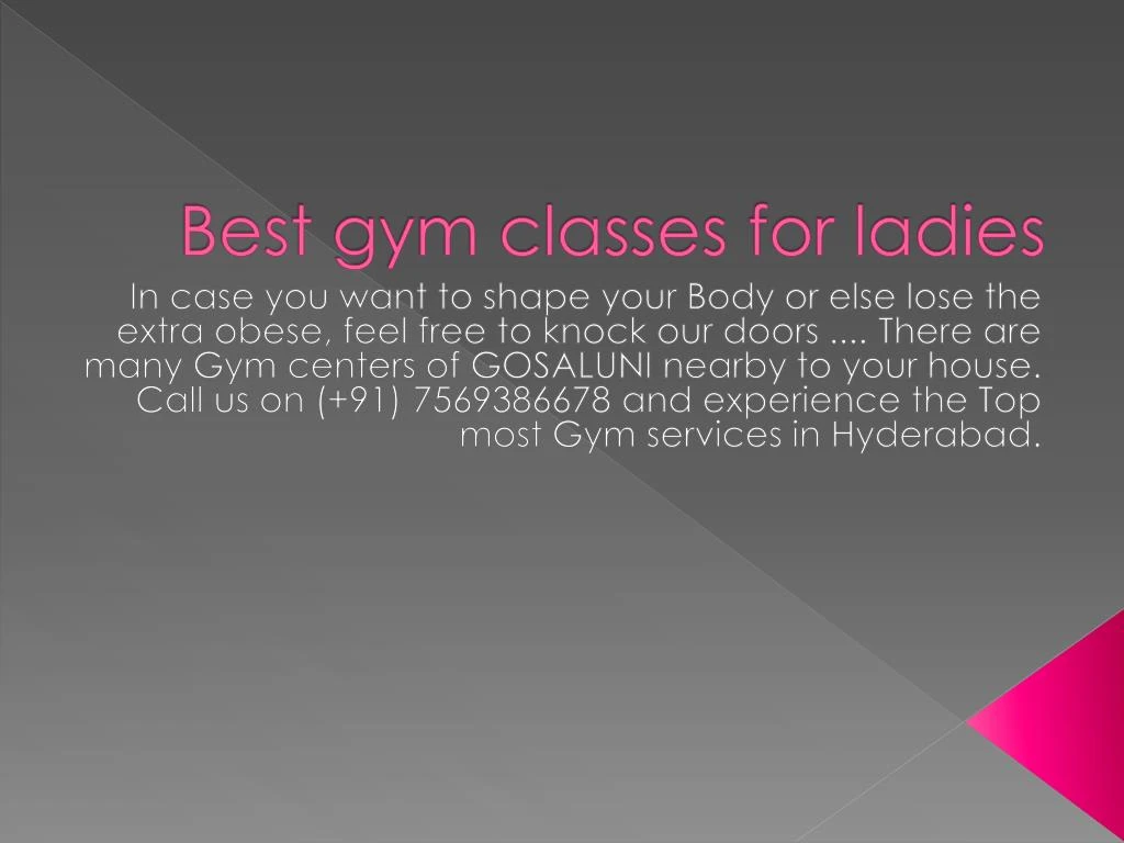 best gym classes for ladies