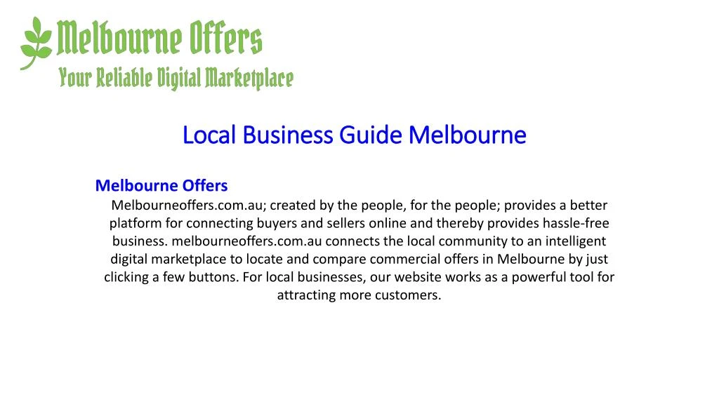 local business guide melbourne