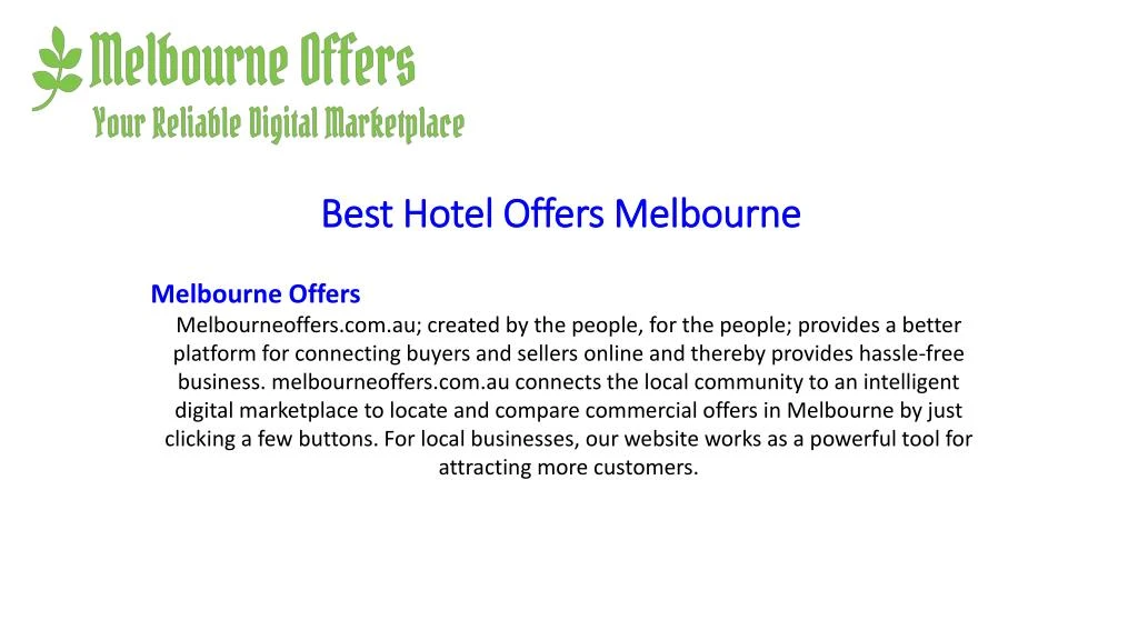 best hotel offers melbourne