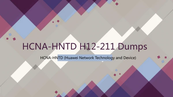 2018 Real Huawei H12-211 Dumps IT-Dumps