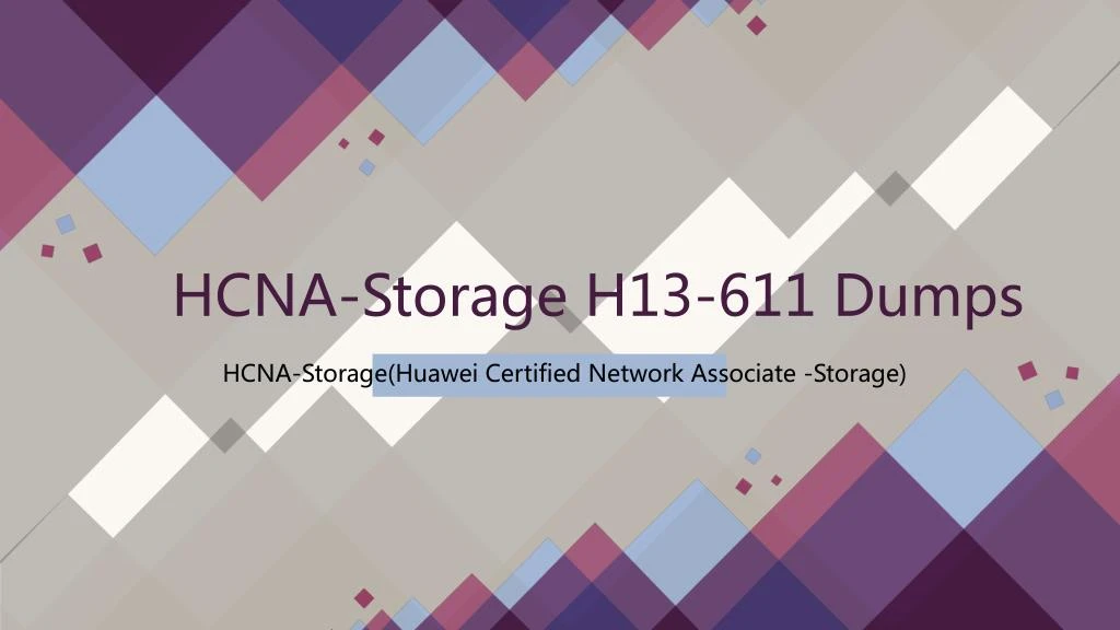 hcna storage h13 611 dumps