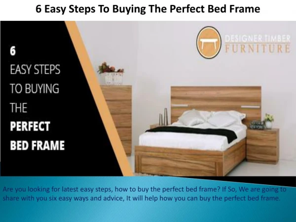 6 Easy Steps to Buying the Perfect Bed Frame