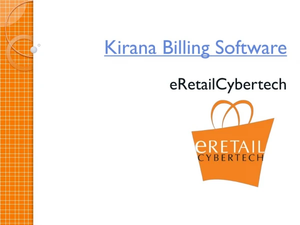 Kirana billing software