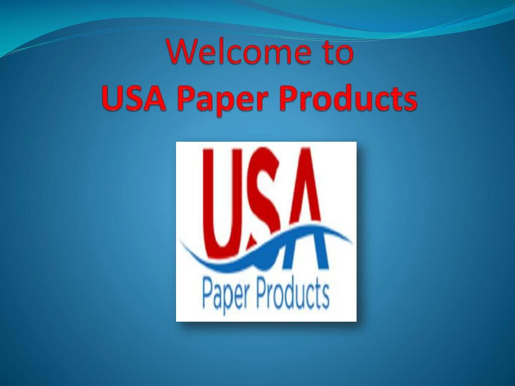 welcome to usa paper products