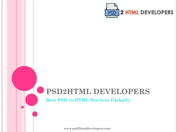 Presentation of PSD2HTML Developers