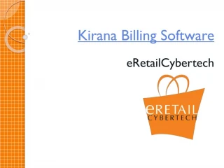 Kirana Billing Software - slide 1
