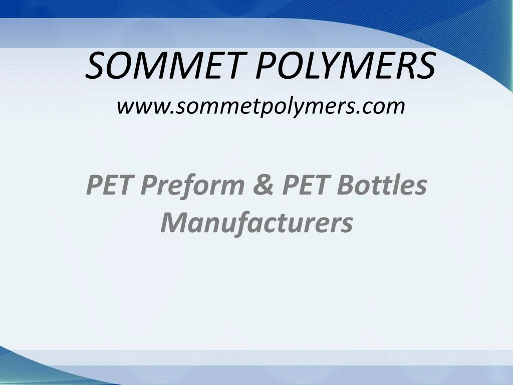 sommet polymers www sommetpolymers com