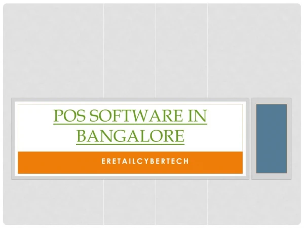 POS Software in Bangalore