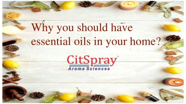 Why you should use essential oils in your home?
