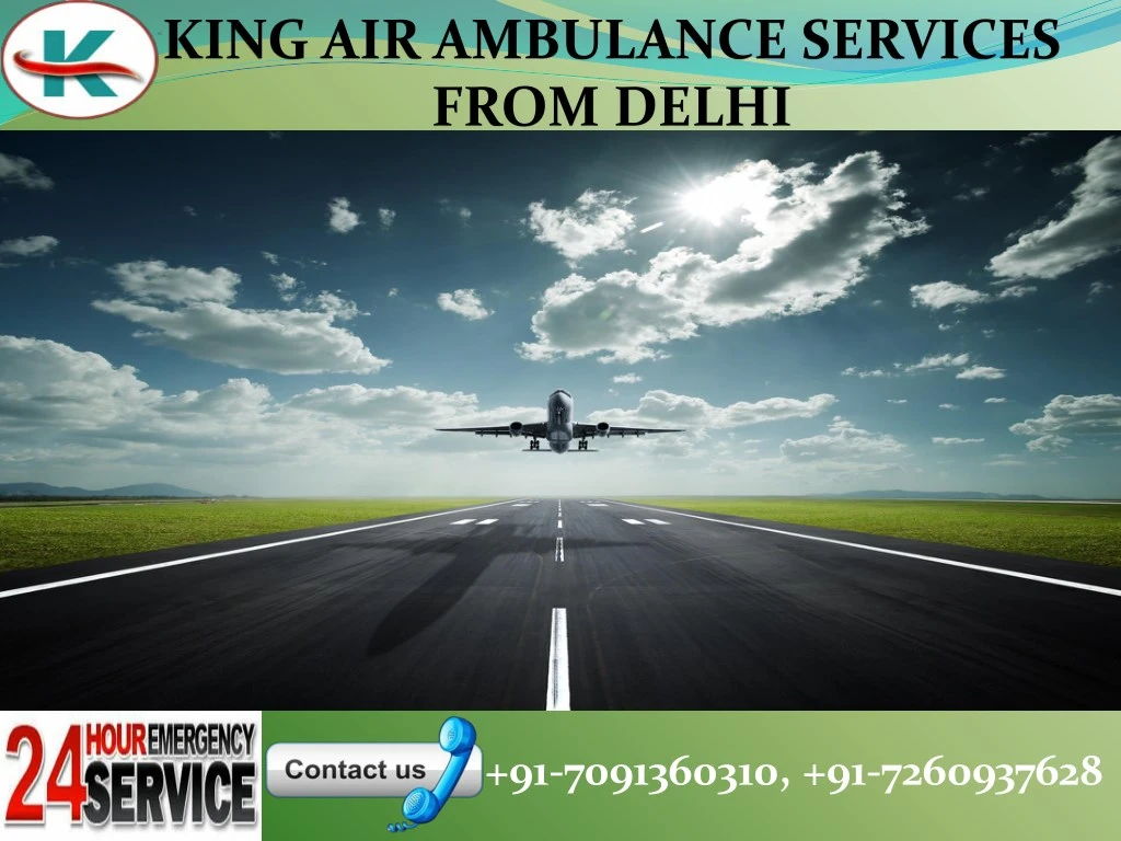 king air ambulance services from delhi