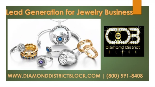 Lead generation jewelry Business