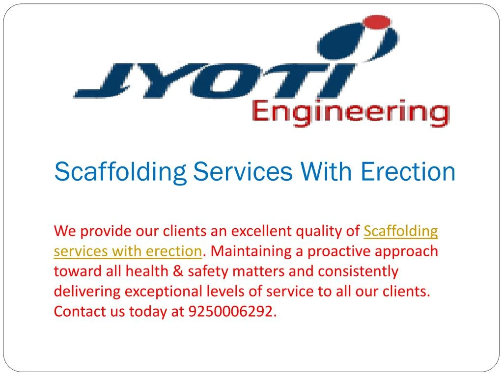 scaffolding services with erection