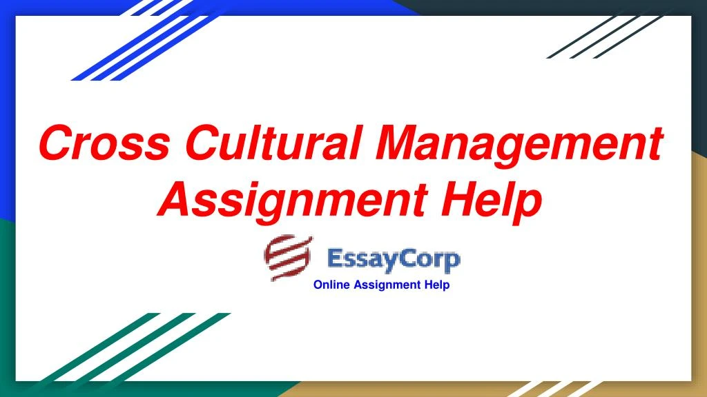 cross cultural management assignment help