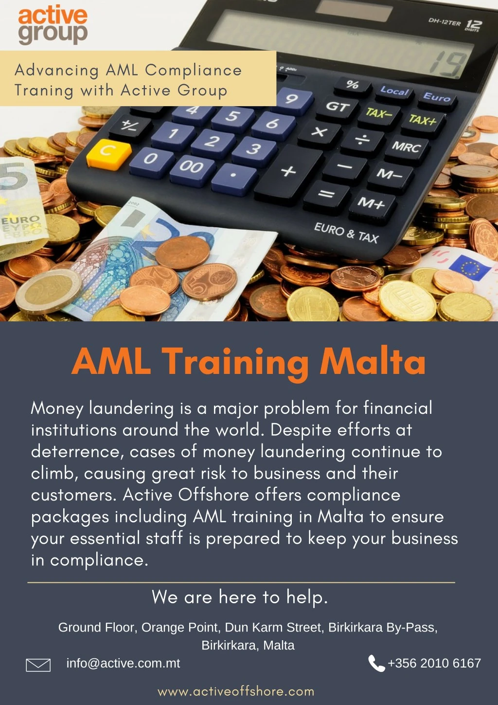 advancing aml compliance traning with active group