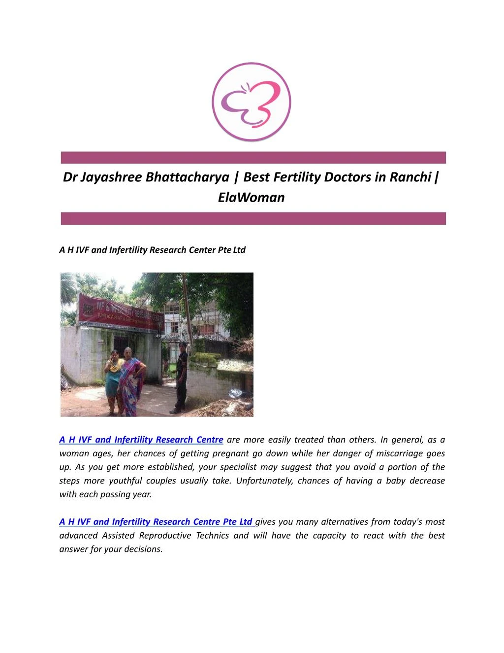 dr jayashree bhattacharya best fertility doctors