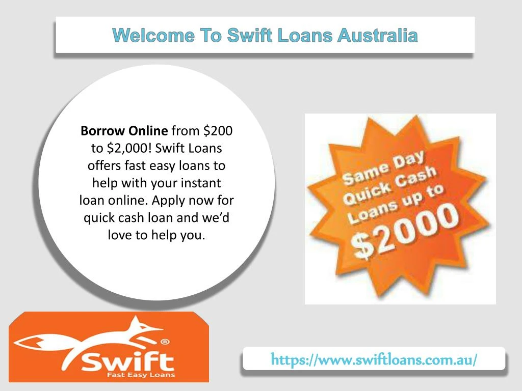welcome to swift loans australia