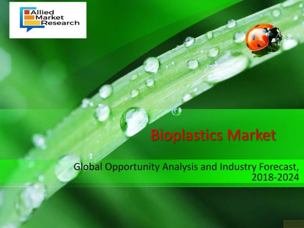 Bioplastics Market is Growing with a CAGR of 18.8% from 2018 to 2024
