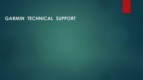 Garmin Technical Support