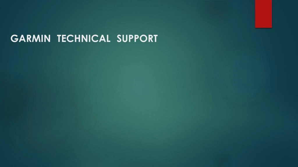 garmin technical support