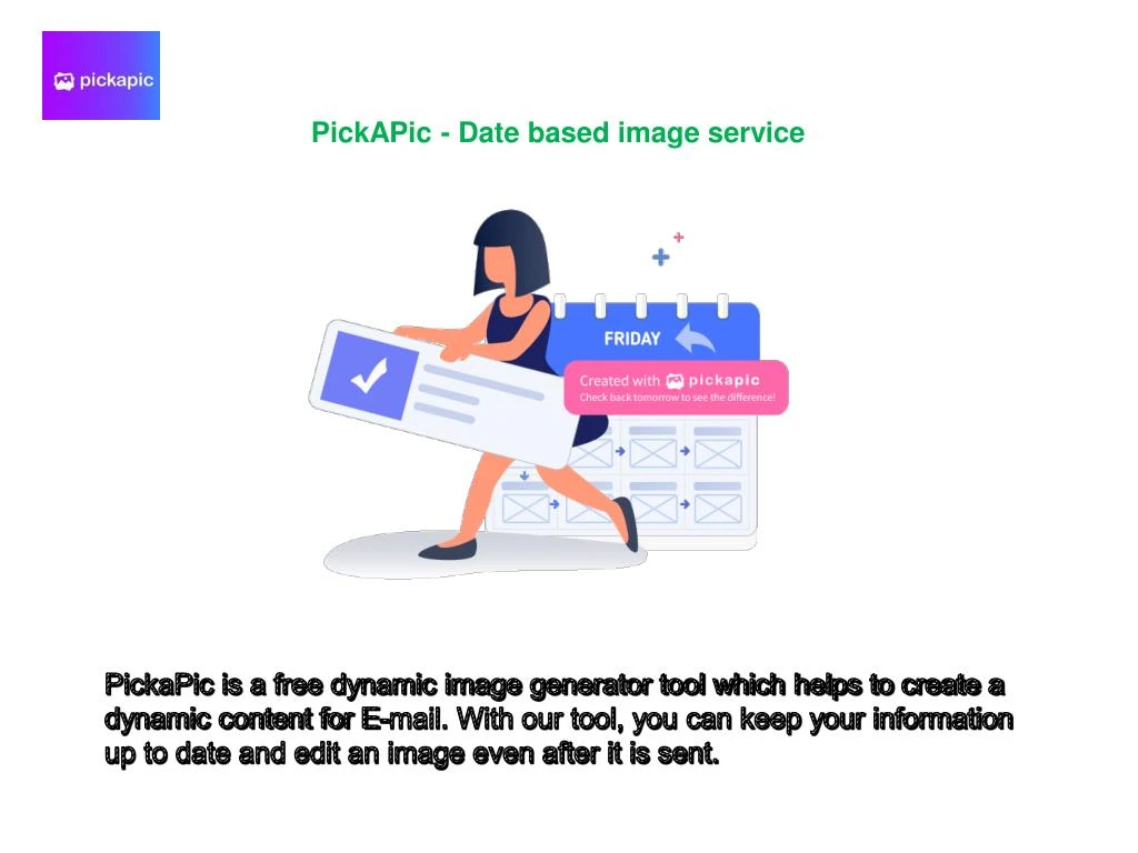 pickapic date based image service
