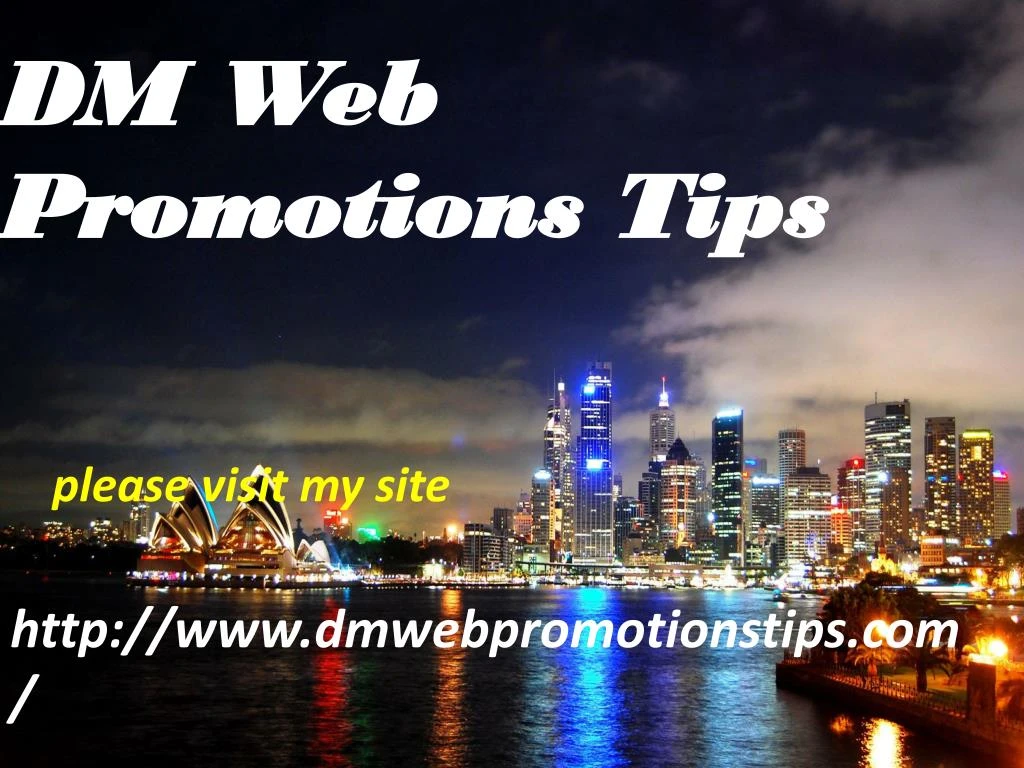 http www dmwebpromotionstips com