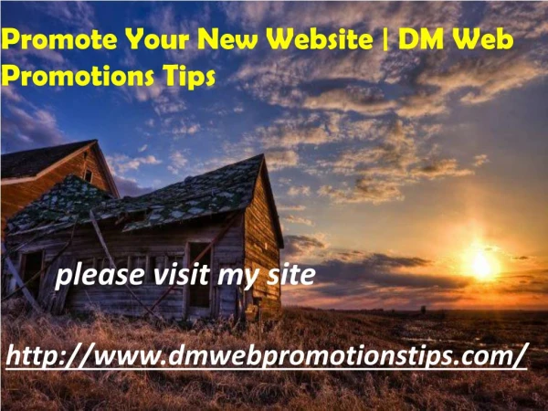 http www dmwebpromotionstips com