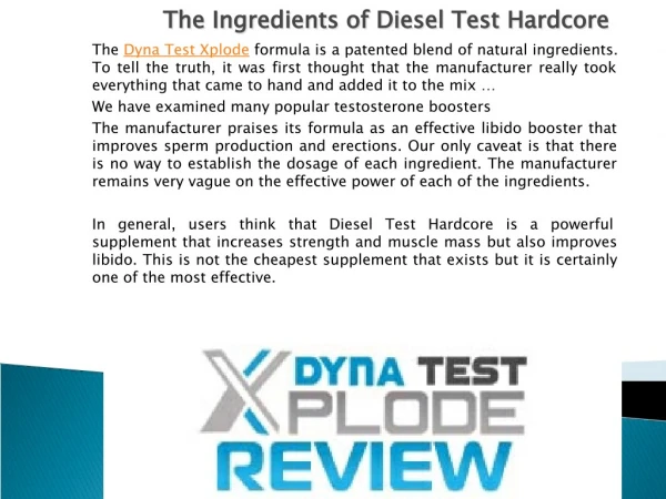 Dyna Test Xplode - The Fundamentals Of Helps Build Muscle Revealed