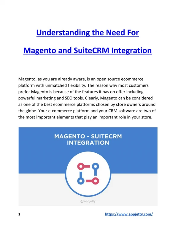 Understanding the Need For Magento and SuiteCRM Integration