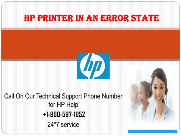 Hp Printer In An Error State 1-800-597-1052