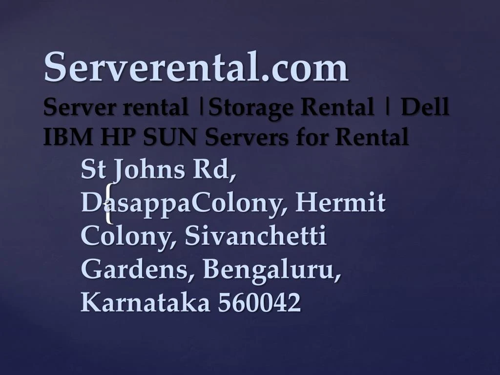 serverental com server rental storage r ental dell ibm hp sun servers for rental
