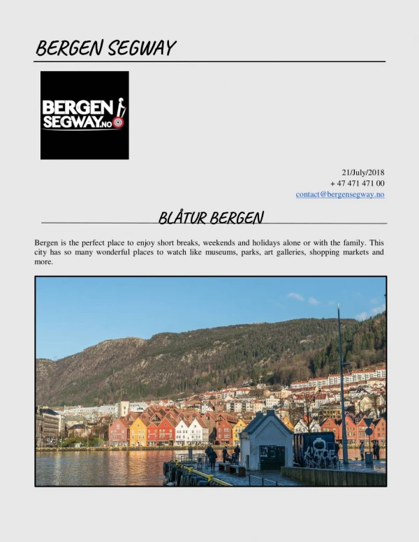 Blåtur Bergen