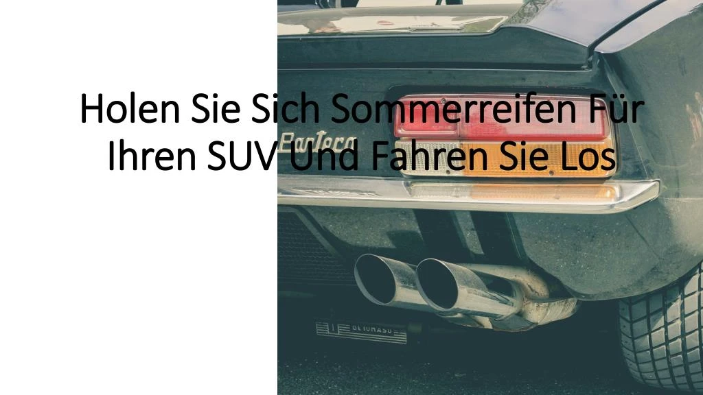 holen sie sich sommerreifen f r ihren suv und fahren sie los