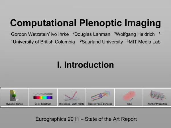 Computational Plenoptic Imaging