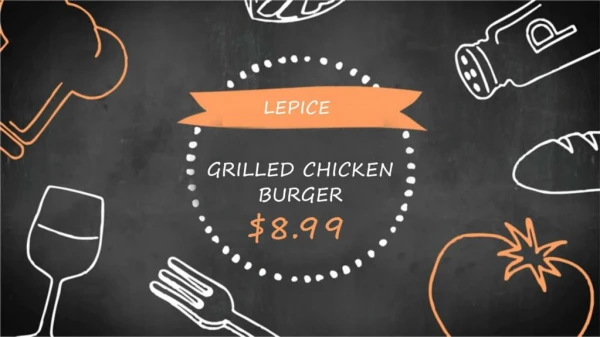 Grilled Chicken Burger - Lepice