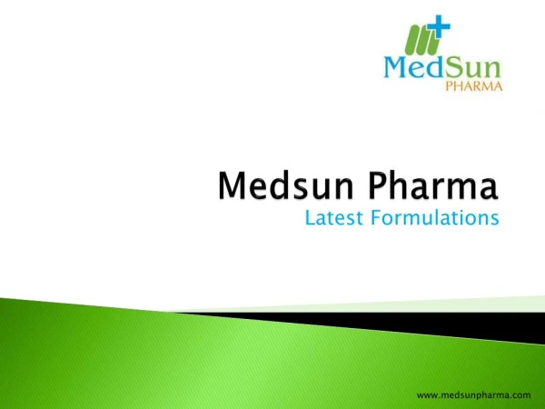 Presentation of Medsun Pharma