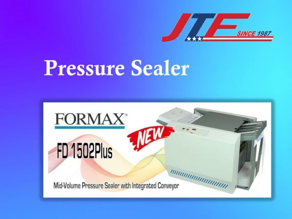 Pressure Sealer Only on Jtfbus.Com