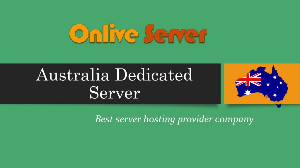 australia dedicated server