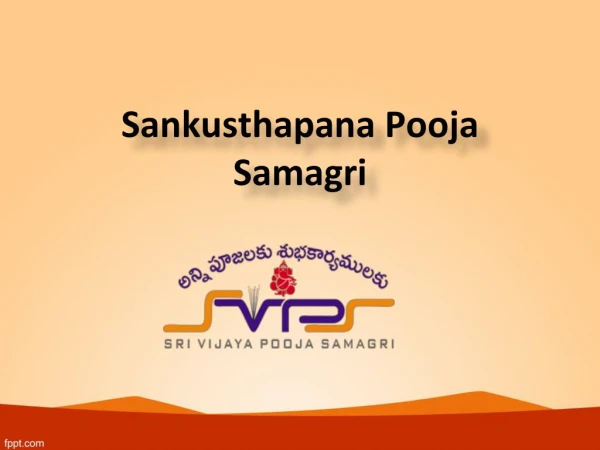 Sankusthapana Pooja Samagri, Bhoomi Puja Samagri - sri vijaya pooja samagri