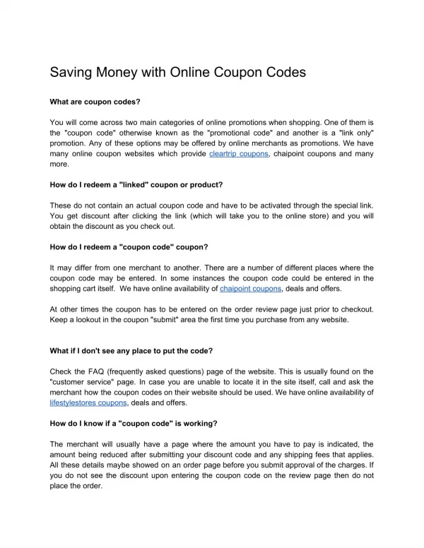 Saving Money with Online Coupon Codes