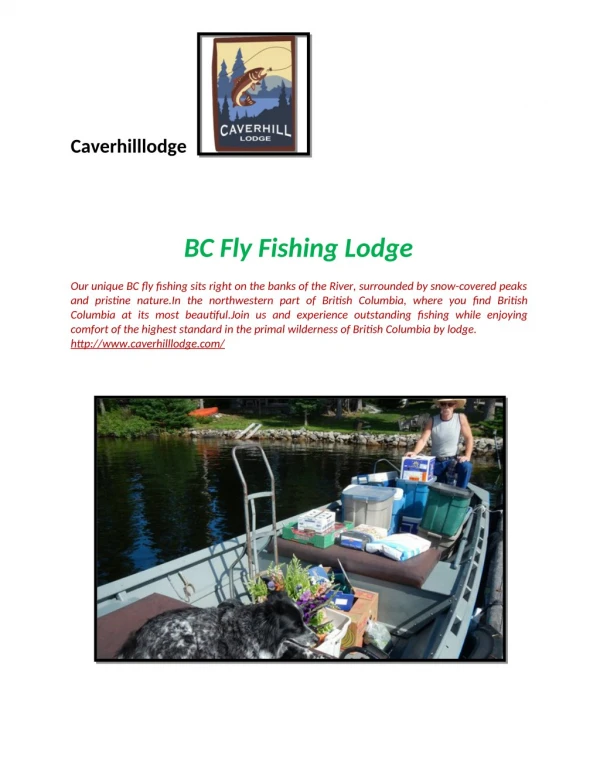 BC Fly Fishing Lodge