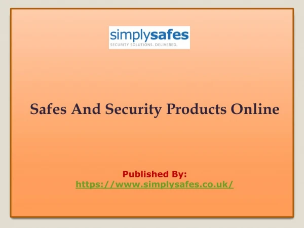 SimplySafes-Safes And Security Products Online