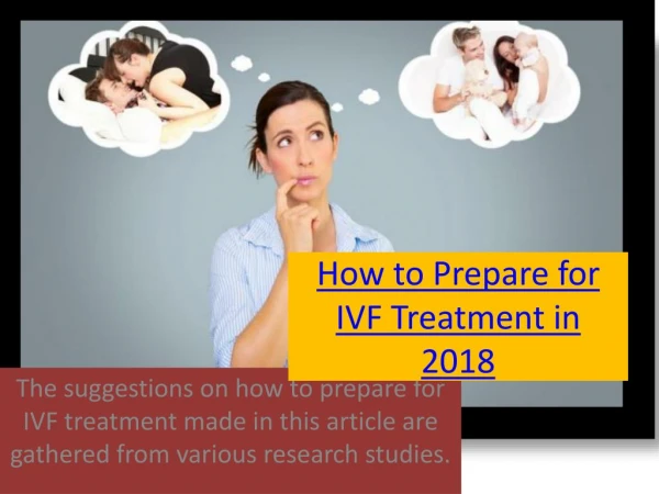 How to Prepare for IVF Treatment in 2018