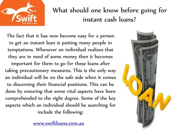 Instant Cash Loans Online