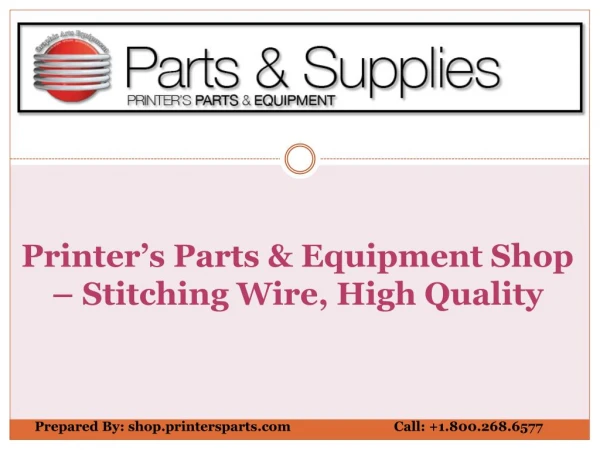 Buy Stitching Wire at Affordable Prices - Shop.PrintersParts