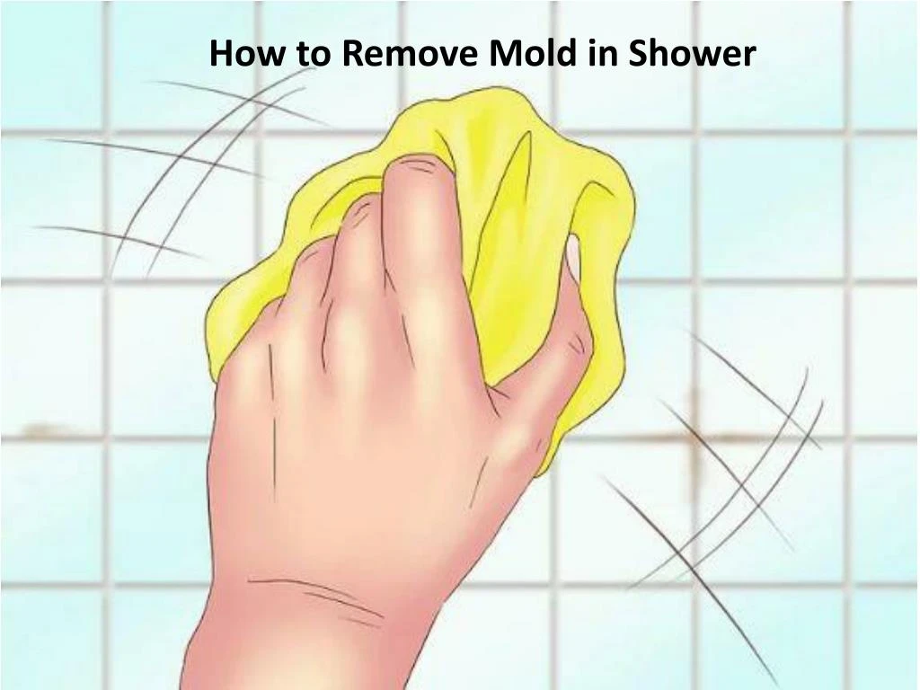 how to remove mold in shower