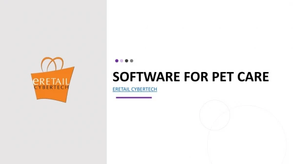 Software for pet care