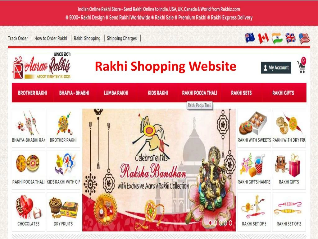 rakhi shopping website