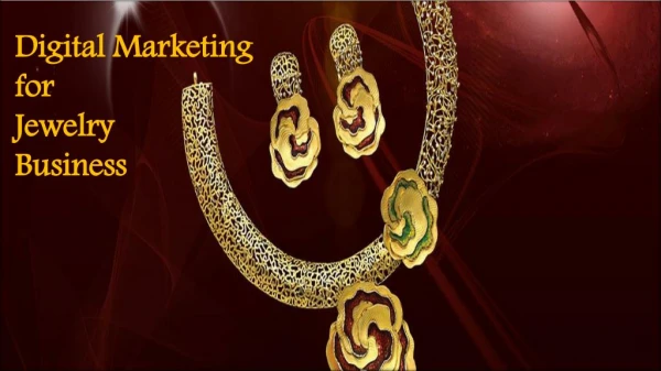 Digital Marketing for Jewelry Business